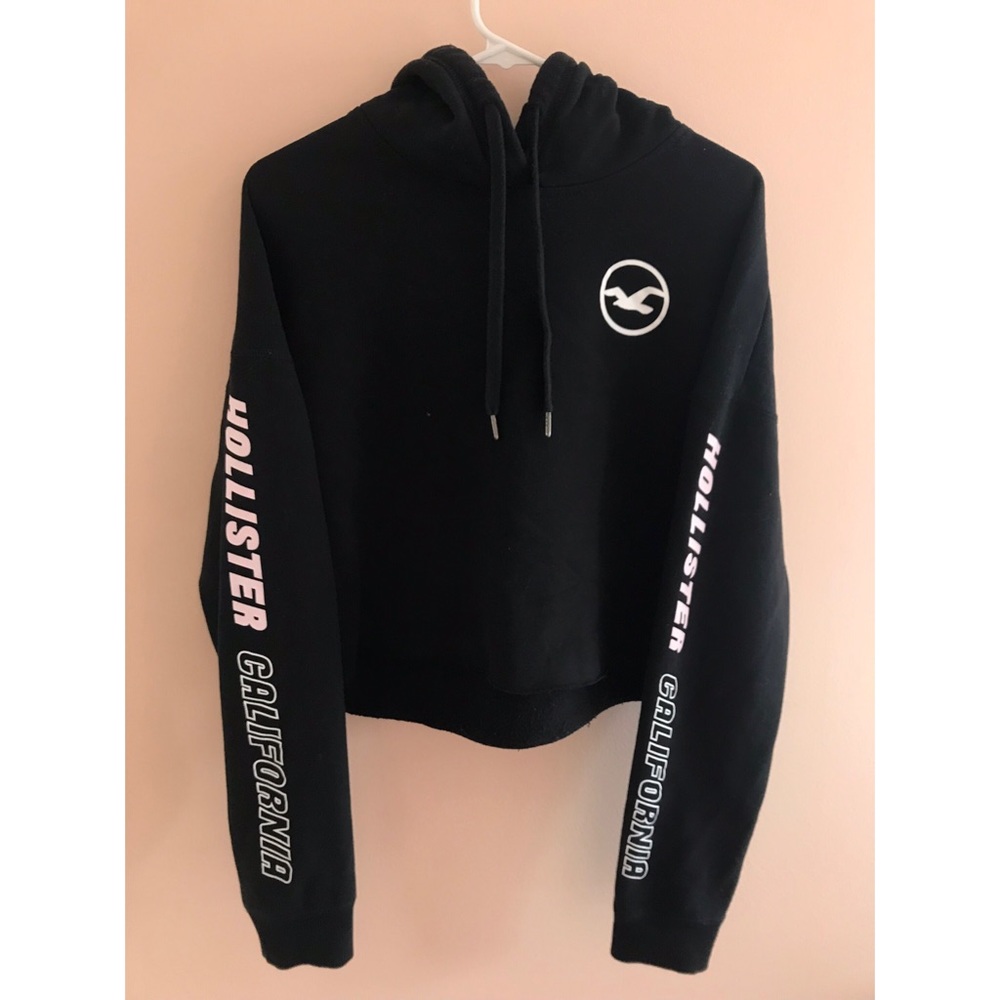 Womens Hollister Cropped Hoodie